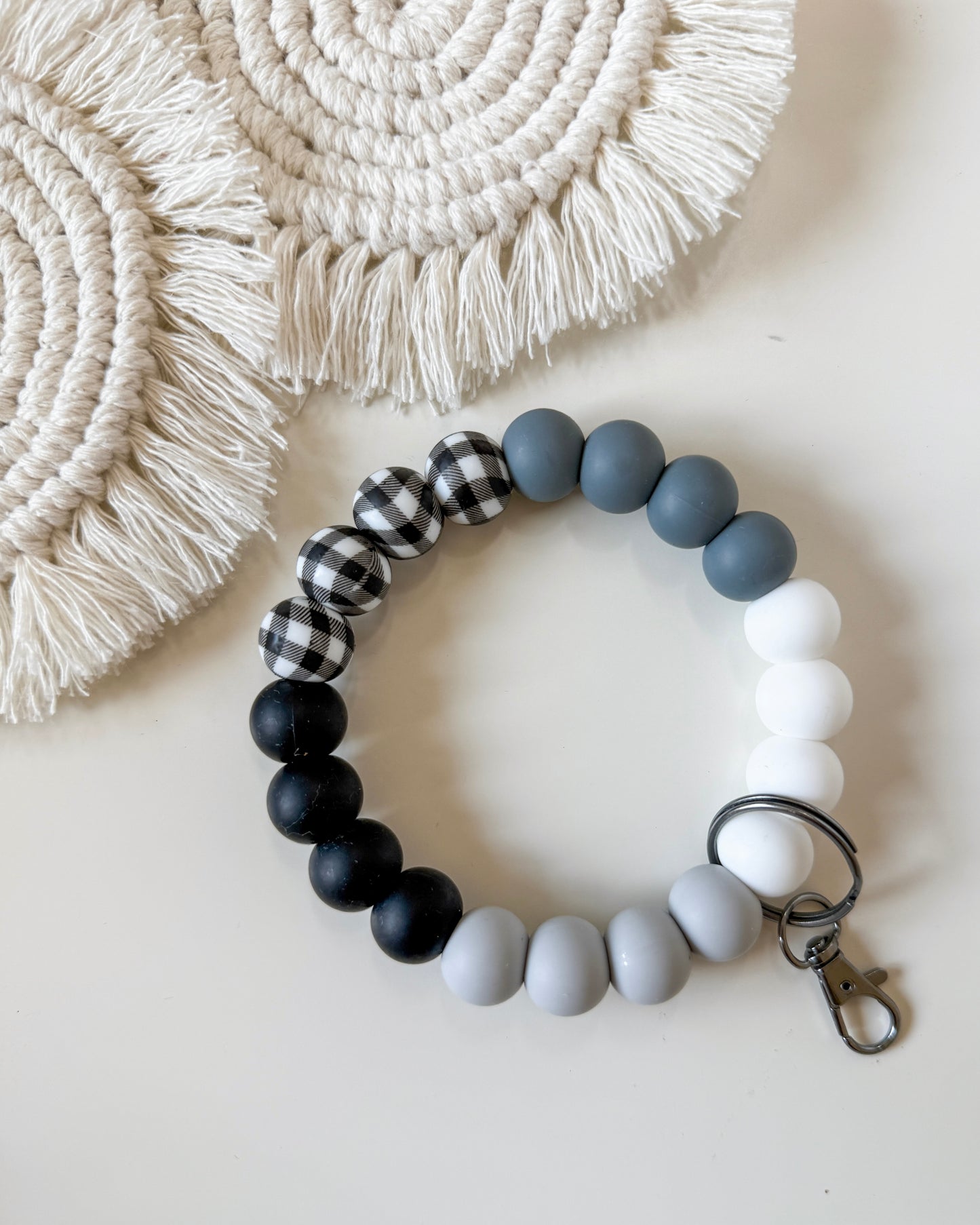 Large Silicone Beaded Wristlet
