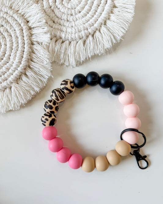 Large Silicone Beaded Wristlet